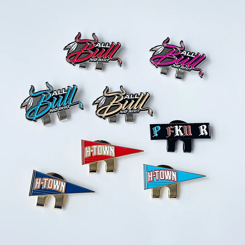 Customized metal crafts factory mexico hat clips enamel pins frame lapel pins soft hard custom baseball hat pins