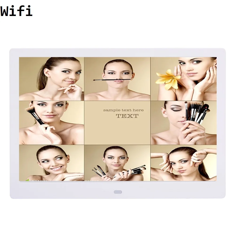 12 дюймов Wifi цифровая фоторамка, Горячая продажа HD светодиодный цифровой альбом высокого разрешения 1280*800 фото/видео для