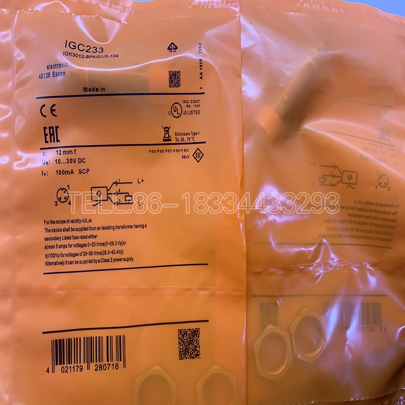 High quality Capacitive proximity switch IGC230 IGC232 IGC233 IGC234 IGC235 induction switch, quality assurance 100% original