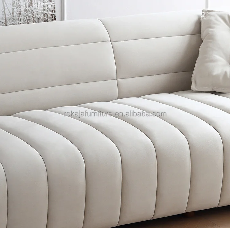 Foshan Factory Wholesale Fabric Sofa Living Room Modern Soft Down Banana Sofa Designer 7 Seater Sofa Combination Furniture