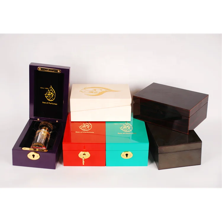 Packaging Boxes Velvet Custom Bottles Design Making Gift Luxury Bottle Wooden Case Oil Set Vial Perfume Box with EVA
