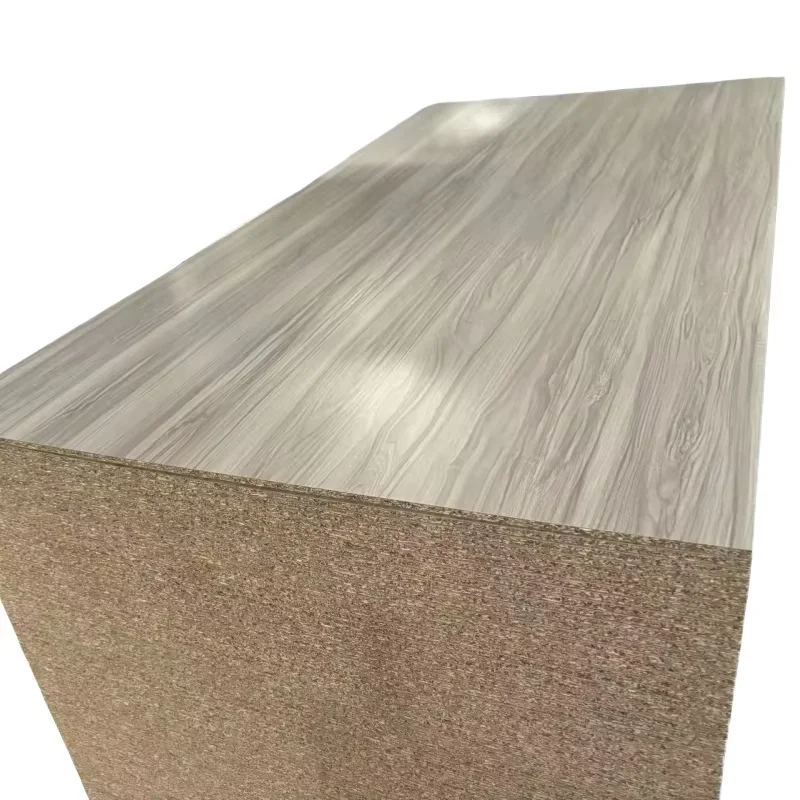 Blue White Color Melamine Paper Slotted Mdf Plywood Chipboard Flakeboard Particle Board