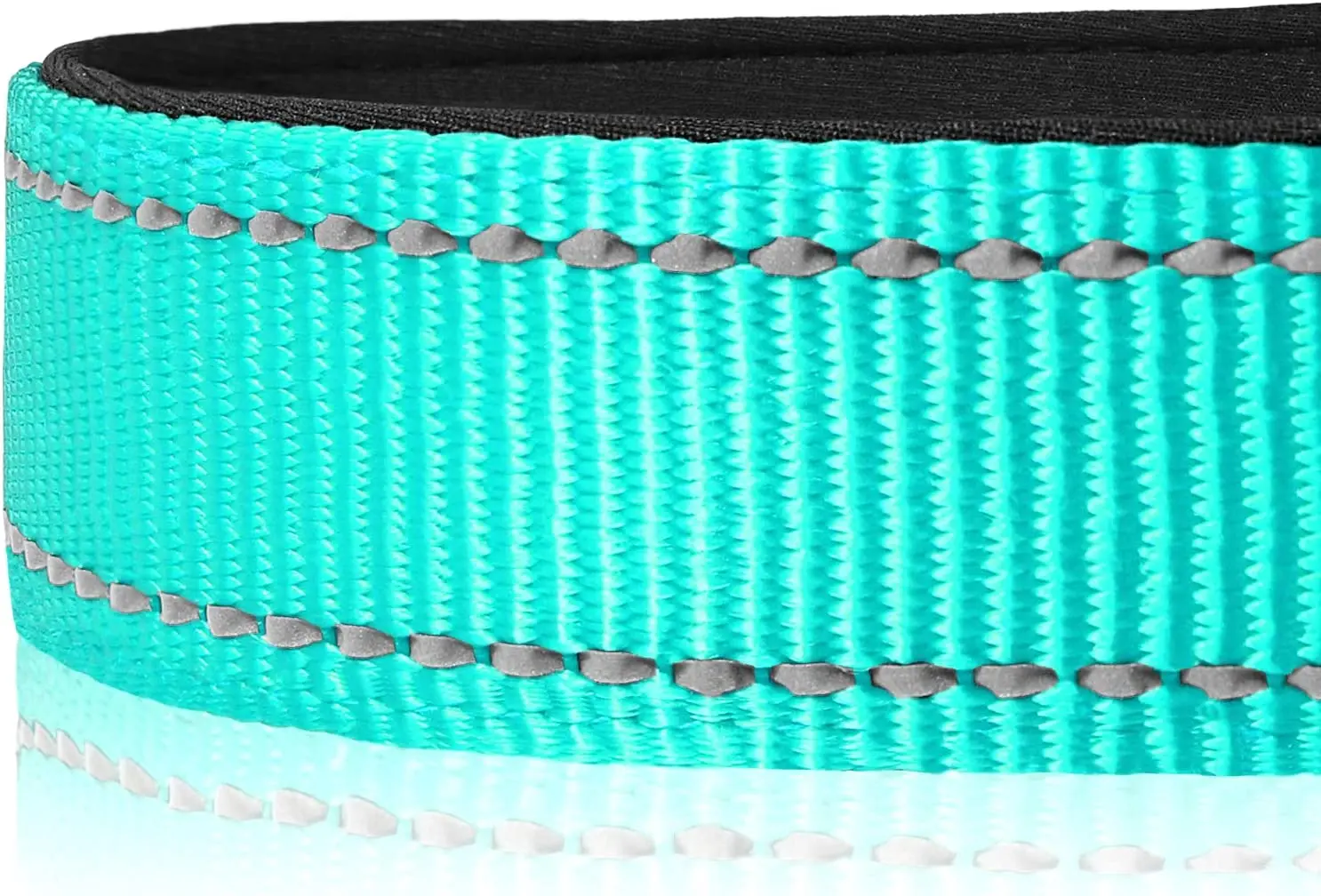 Adjustable Soft Neoprene Padded Breathable Nylon Reflective Pet Dog Collar Suitable For Small, Medium, Large dogs