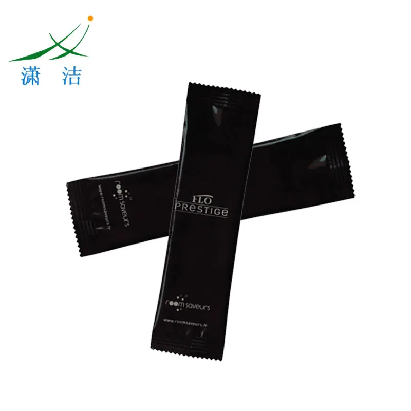 
Biodegradable single wet wipes for cleaning hands 