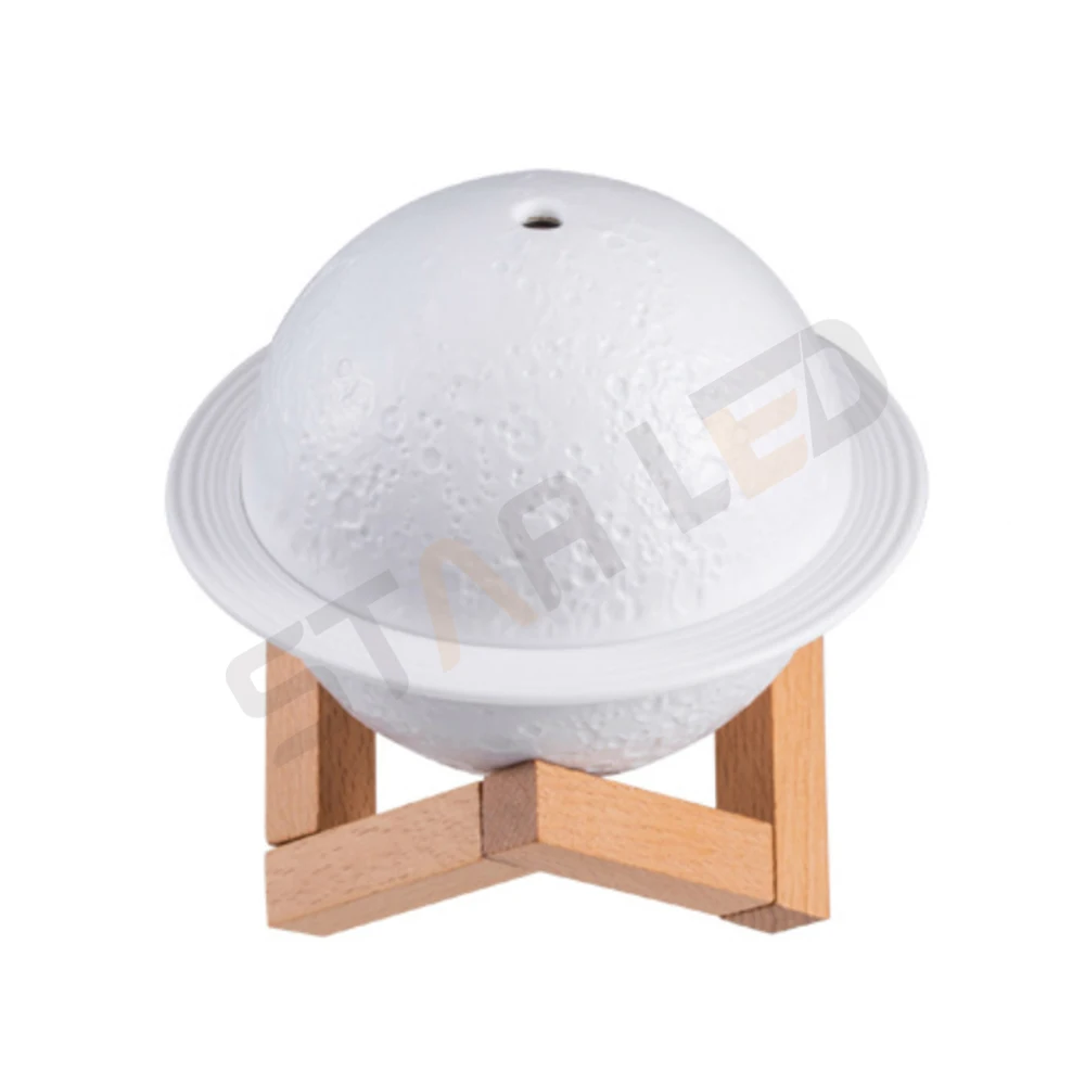 Humidifier 3D Moon Lamp Humidifier with LED 3 Colors Night Light USB Aromatherapy Diffuser Mini Desk Humidifier