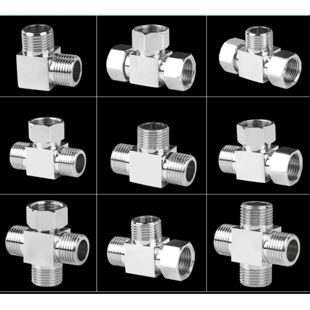 X6 Washing Machine Dishwasher Bathroom Kitchen Faucet to Garden Hose Diverter Brass Adapter Fitting Faucet Connection