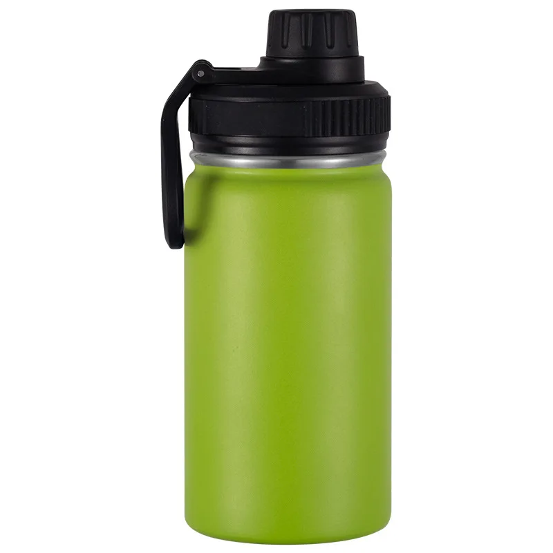 Customized Logo Multiple Color Available 12oz Kids Thermos Water Bottles Soft Touch Powder Coated Stainless Steel Vacuum Flasks