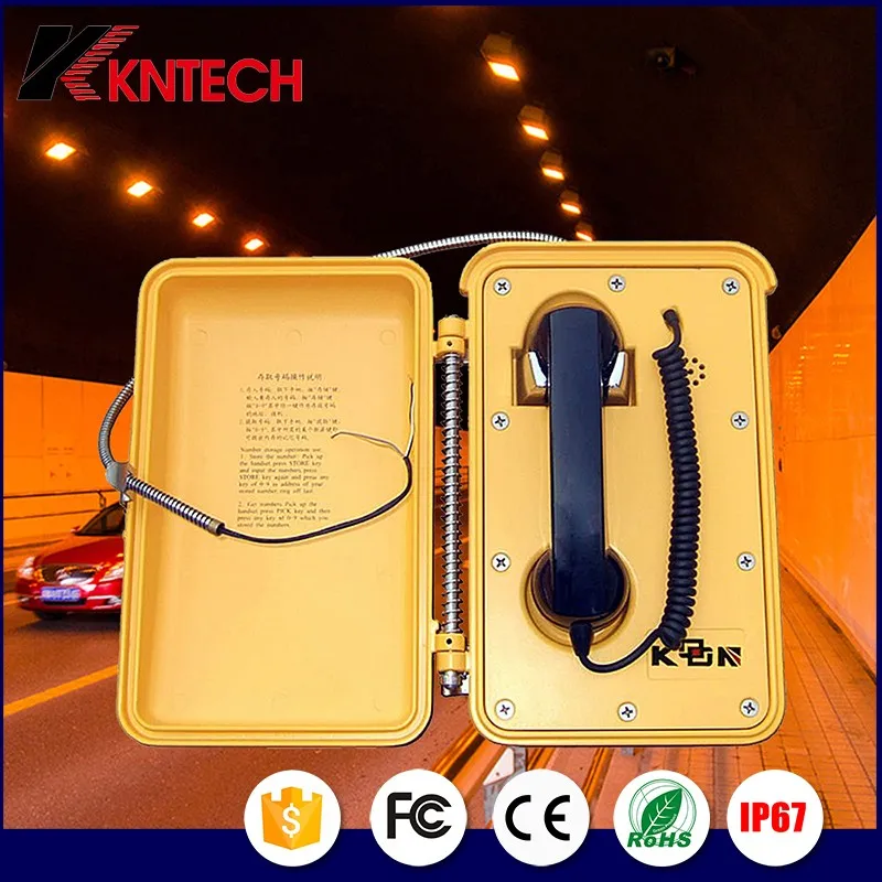KNTECH железная дорога промышленные телефоны водонепроницаемый класс Ip66 пыленепроницаемый