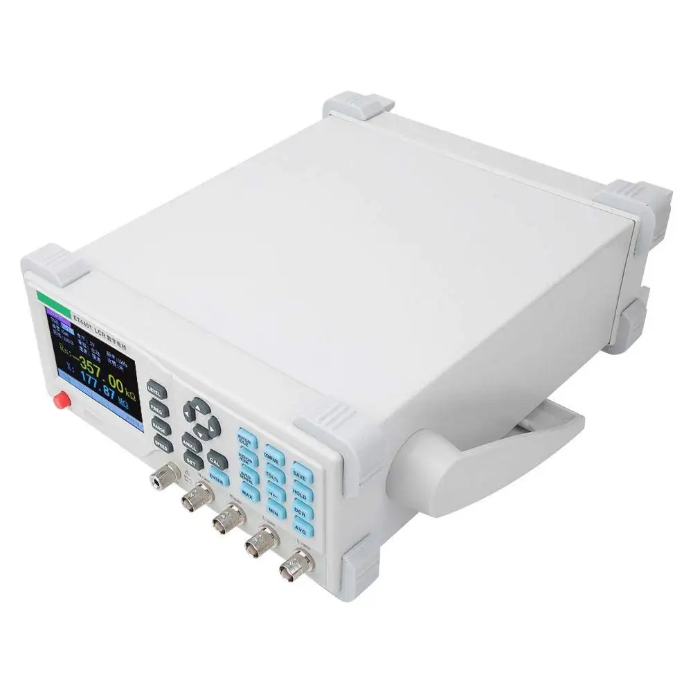 Digital Bench LCR Meter ET44 Series Desktop Digital LCR Bridge Accuracy 0.2% 100hz~10KHZ Bandwidth, Frequency Adjustable Tester