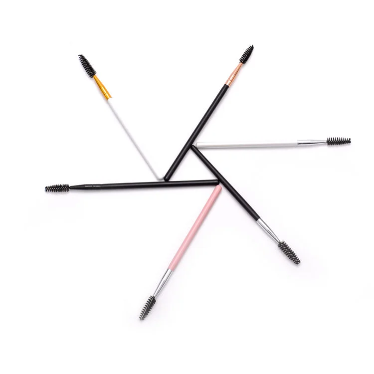 RU eyelash brush Makeup Eyelash Eyebrow Mini Brushes Nylon Brush Material and Eye Use black nylon hair