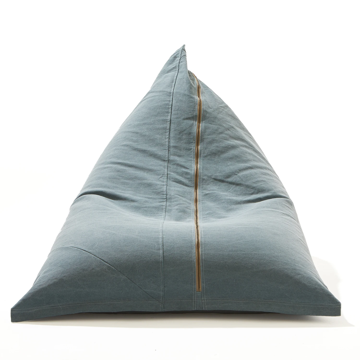 Best selling comfortable triangle shape lazy sofa adult beanbag chair