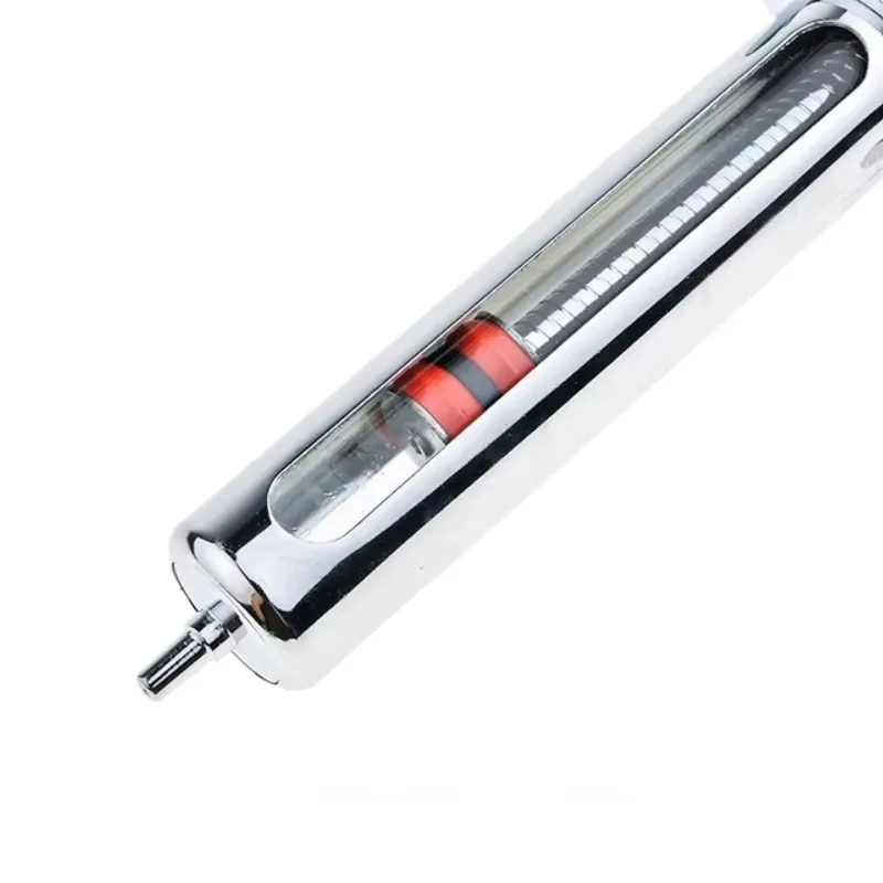 Stainless Steel Syringe 10ml 20ml 30 50ml 100ml Animal Syringes Pet Pig Cow Sheep Metal Livestock Vaccine Syringe Injection