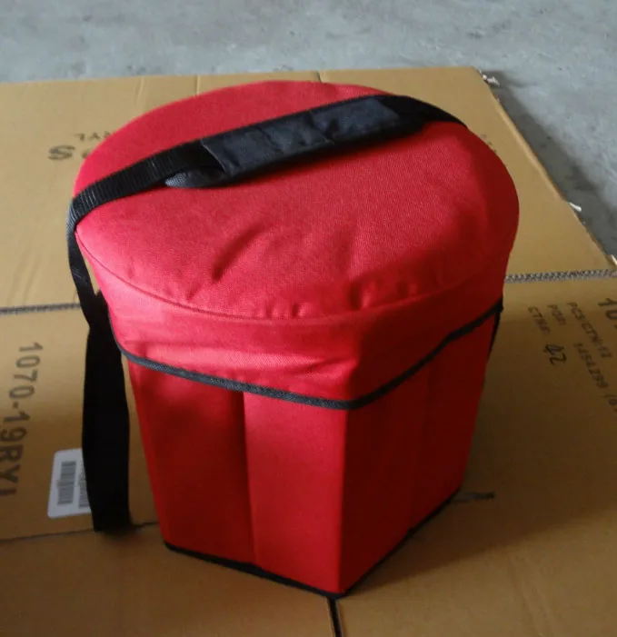 
Red,Blue,Black Outdoor Picnic Folding storage Stool Cooler Storage Box foldable portable food storage 