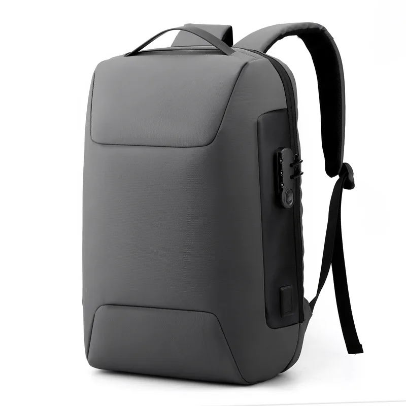 Wholesale Splash-proof fabric anti theft  Office men business computer backpack 15.6 inch laptop bag backpack with usb