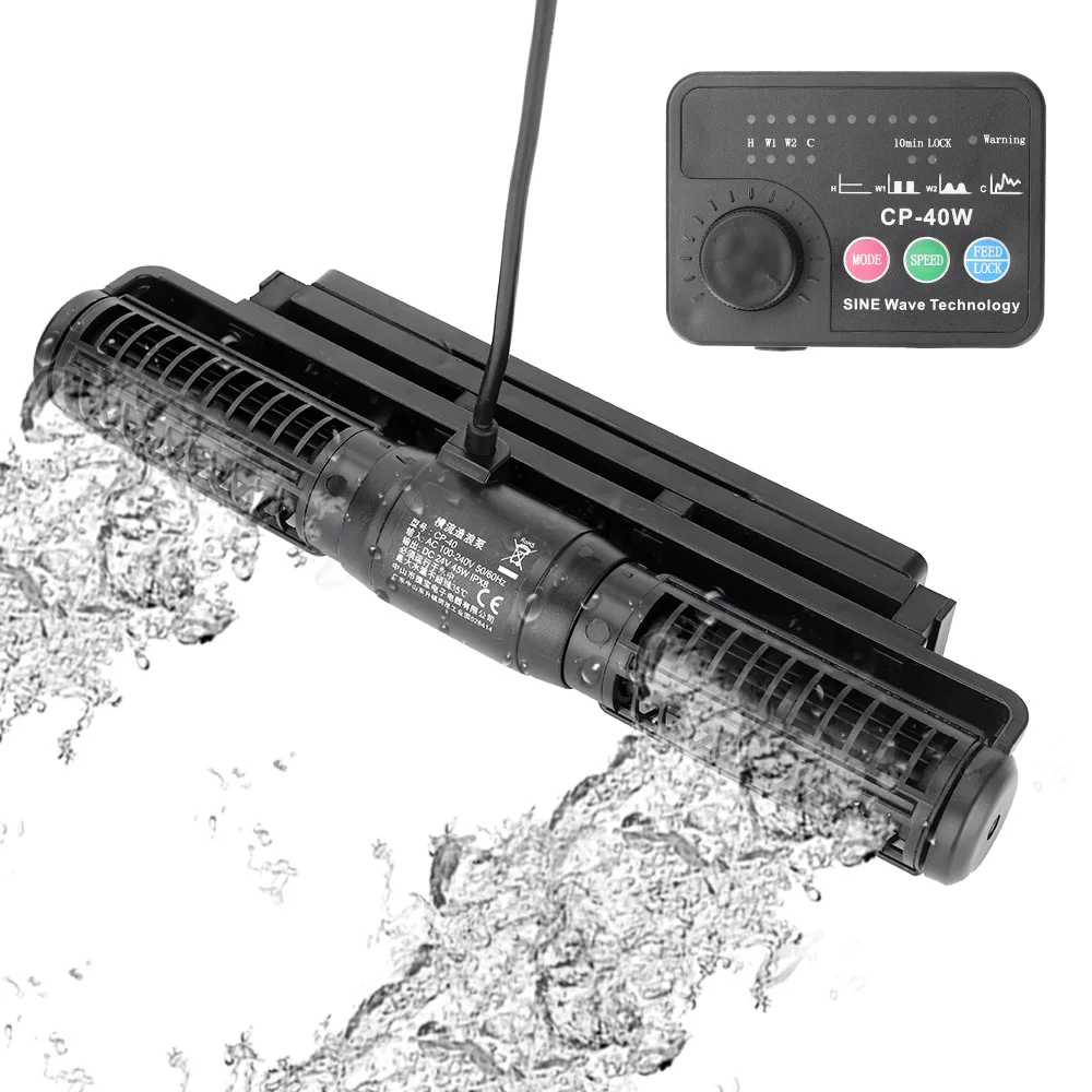 New Arrival CP-25 CP-40 Cross Flow Circulation Jebao Aquarium Wave Maker