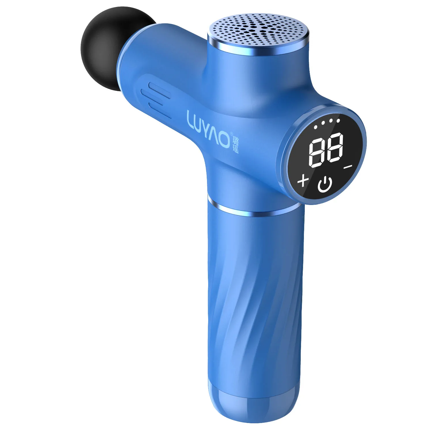 LUYAO 677A Dropshipping Portable Body Gun Massager Sports Professional Percussion OEM Muscle Vibrated Massage Gun