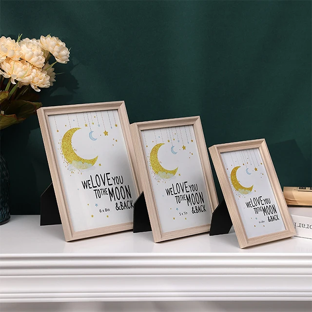 New Wooden Vintage European Folding 8 Inch Cartoon Animal Picture Frame