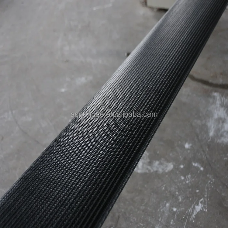 Nitrile rubber extruded hoses up to 12 inches diameter (300 mm) with an abrasion resistance approx. 3 times better than PVC