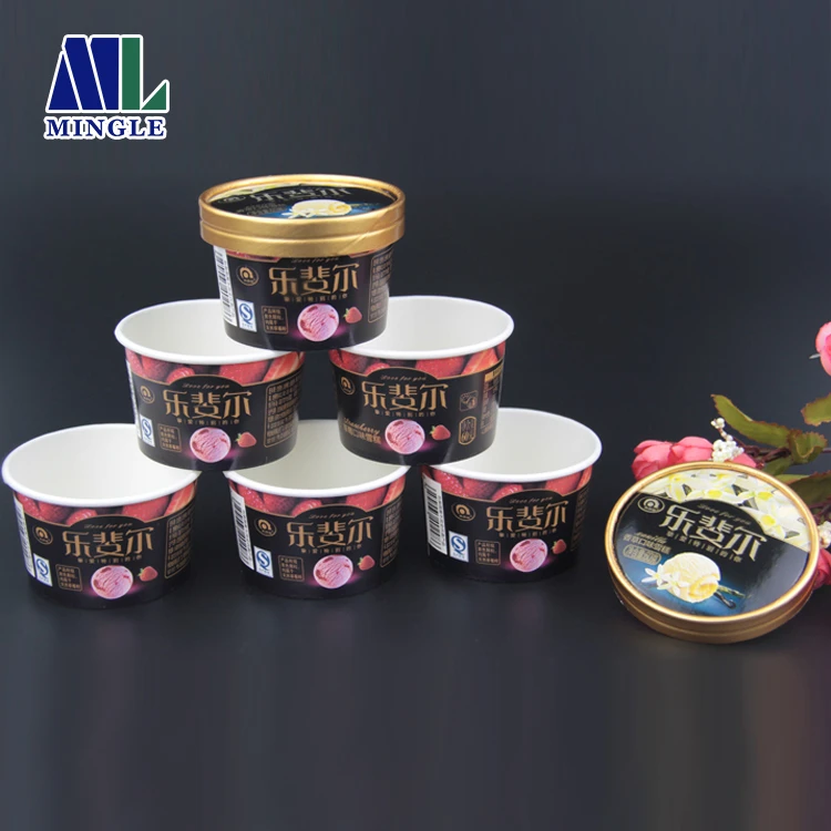 
Hot Sell Yogurt Paper Cup Disposable Ice Cream Cups 