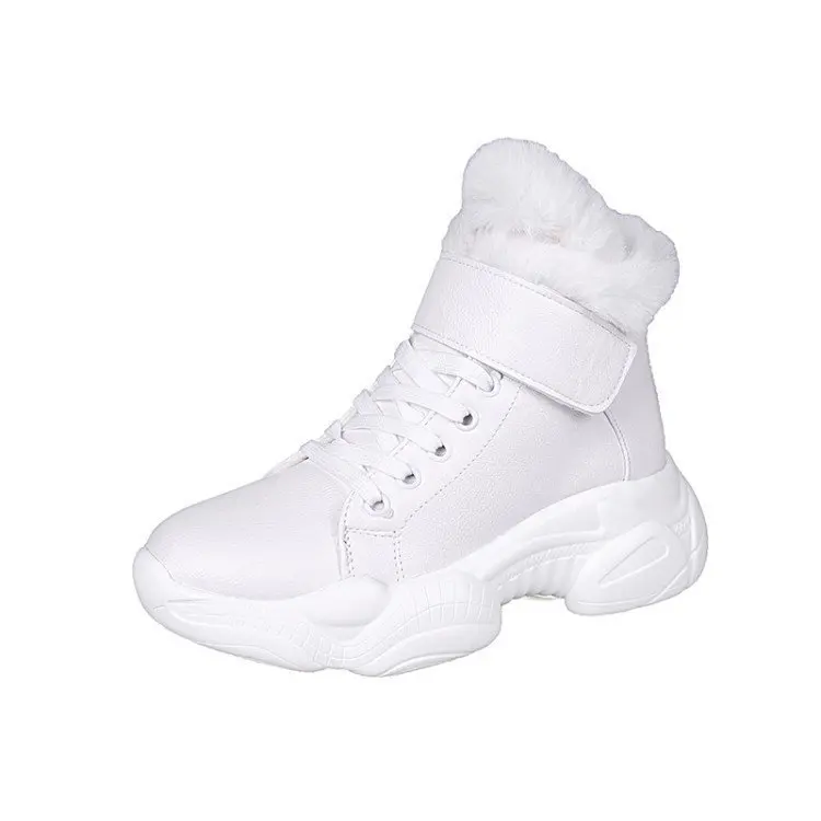 BUSY GIRL KE2630 Women warm outdoor sports shoes thick high top waterproof fashion snow booties stylish winter