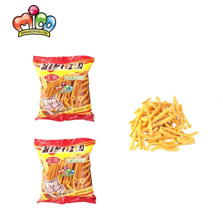 HALAL Mini crunchy puffed leisure potato chips in bag