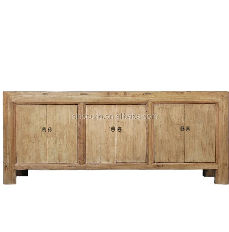 Китайский античный Азиатский шкаф из натурального переработанного дерева