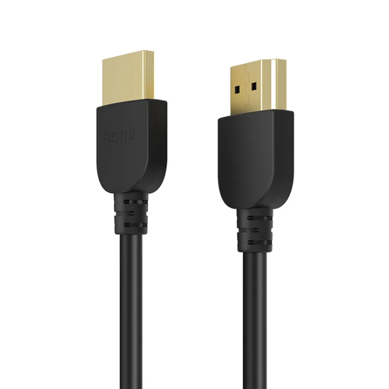 Tezy Low Price Slim 4K 60Hz Support 2V 3D HDR Ethernet HDMI Ultra Cord Laptop Black HDMI Cable