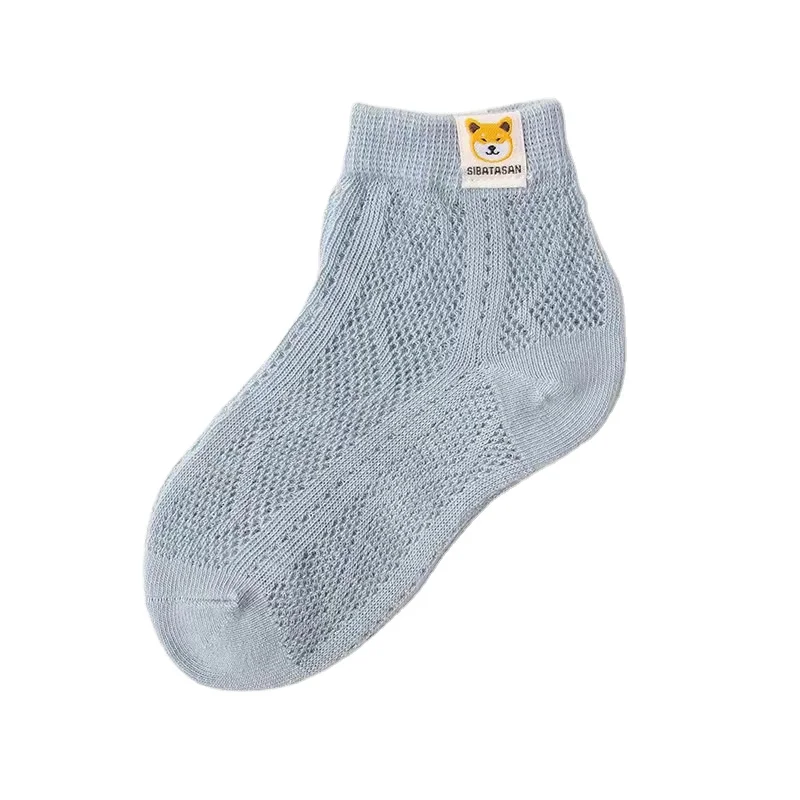 Чулки детские сетчатые, тонкие дышащие, впитывающие пот, Мультяшные животные, летние