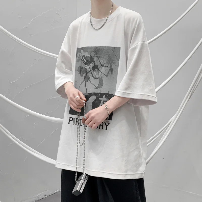 Summer Latest Private Label Pattern Printing Youth Clothes Round Neck Cotton Quick Dry T Shirt