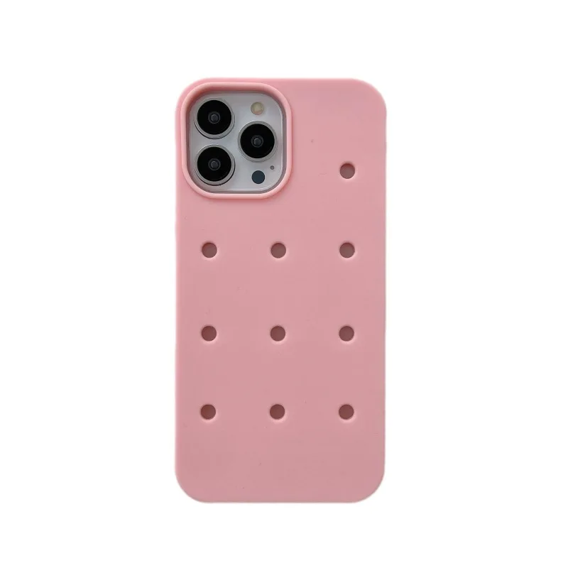Hot Selling In Stock Multi Color Silicone Mobile Phone Cases Diy Charms Phone Case