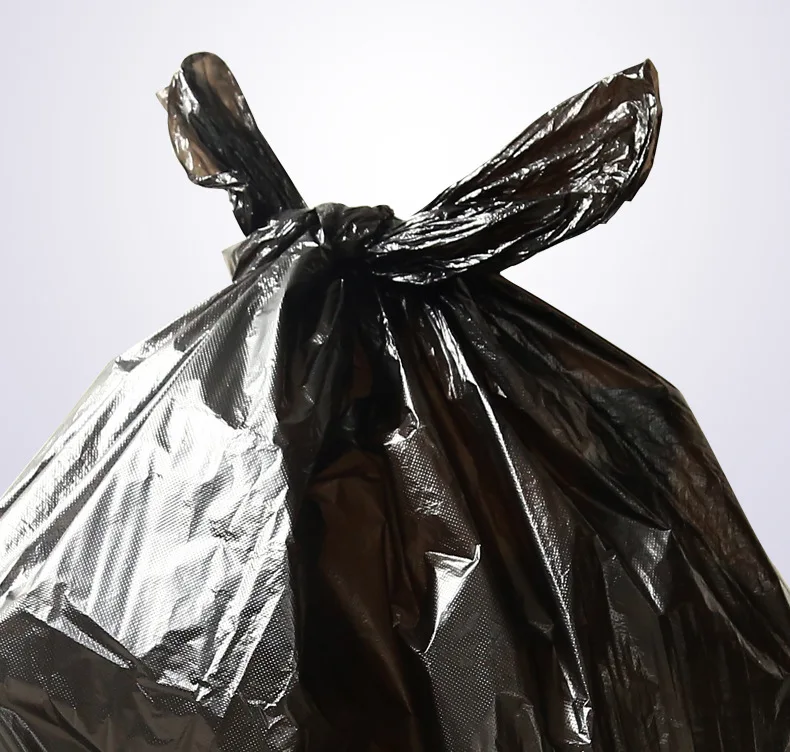 Thicken black Trash Bags Factory Construction bulk trash bags heavy duty sturdy 30L 50L 80L plastic trash bags in stock