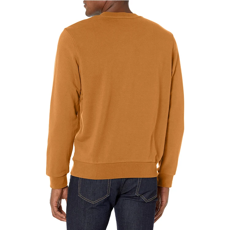 OEM Wholesale Custom Long Sleeve Bold Letters Hoodies No Pockets High Quality Cottons Crew Neck Hoodie For Men