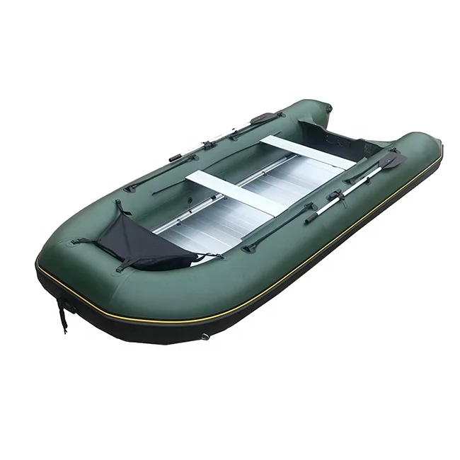 15ft 450cm Water Sport Aluminum Floor Folding PVC Inflatable Row Boats