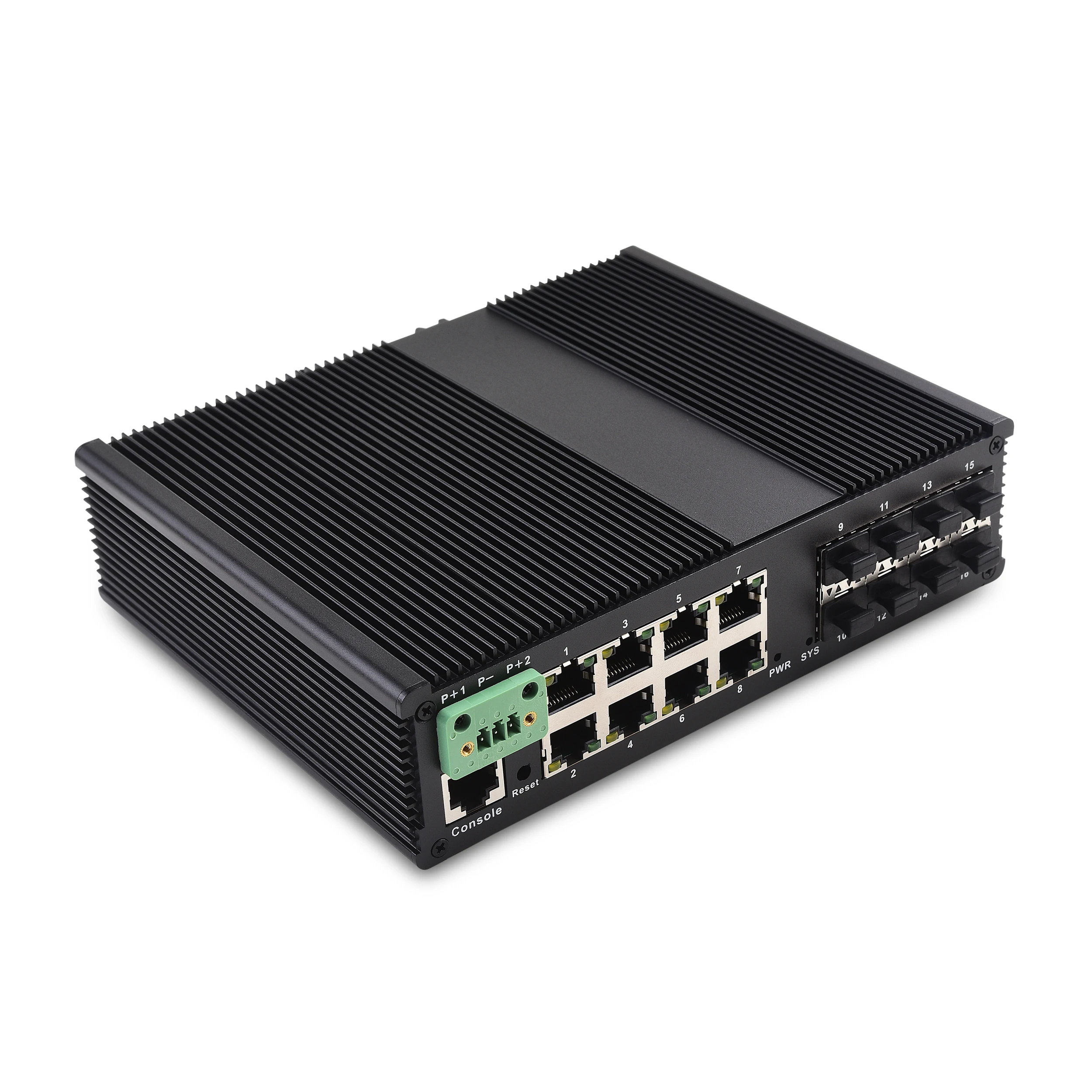 3C-LINK неуправляемый или управляемый 8 портов PoE + Ethernet 1000 м и гигабитных SFP Педальный коммутатор волоконно-Промышленный Коммутатор