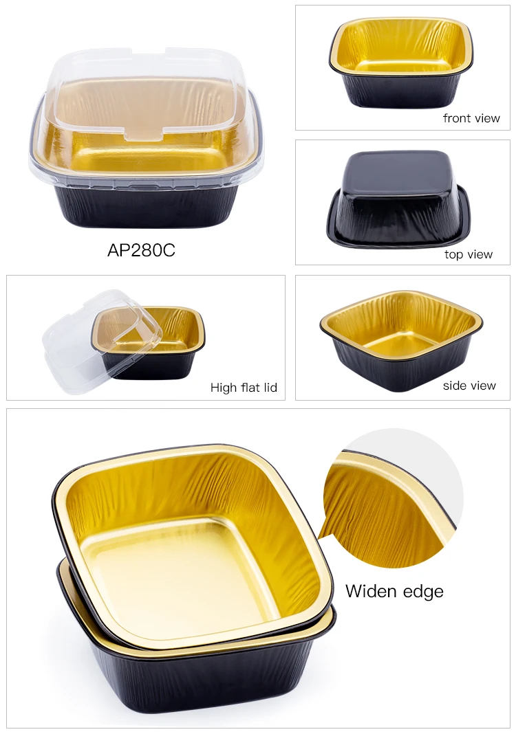 ABL PACK Custom Heat Sealing Food Containers Aluminum Foil Container Heat Seal Aluminum Foil Food Packaging