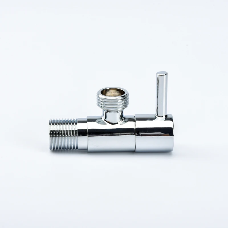 Toilet Inlet Three-Way Brass Angle Globe Valve Bathroom Accessories Brass triangle valve