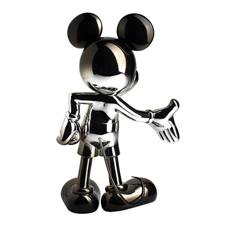 Electroplating Resin Crafts Mickey ODM OEM Ornaments Home Decorations Figure Toy Sculpture Statue Life Size Mickey Statue