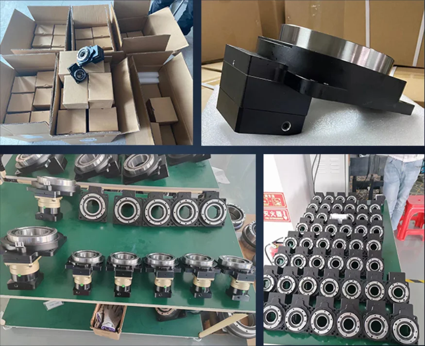 Rotary Table Speed Reduction Gear Box hollow shaft rotating actuator table