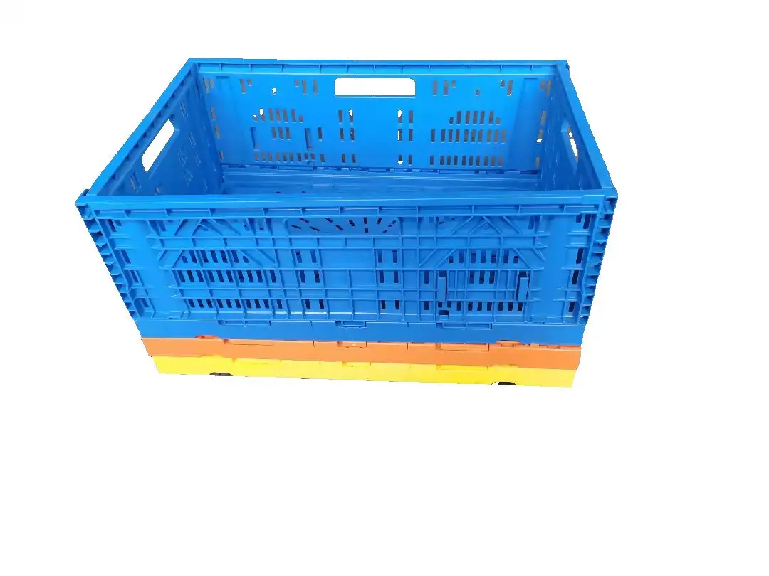 Foldable Crate Plastic Collapsible Plastic Crate Home Office Industry Use Storage Turnover Plastic Folding Crate