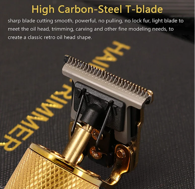 Hair Cutting Zero Gapped hair Trimmer for Men Detail Ornate Outliner with 4 Guides Sharp blade