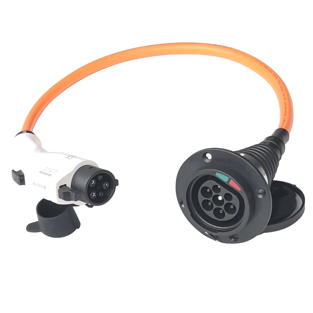 
 Переходник SAE J1772 к IEC 62196-2 для электромобилей типа 1 к типу 2, переходник для электромобилей  