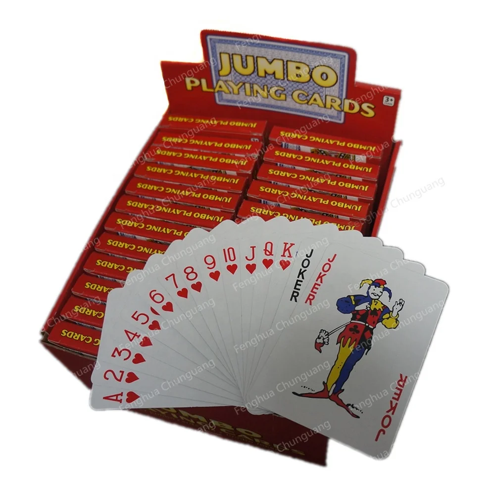 Standard Jumbo Advertising Custom Playing Cards Poker Paper