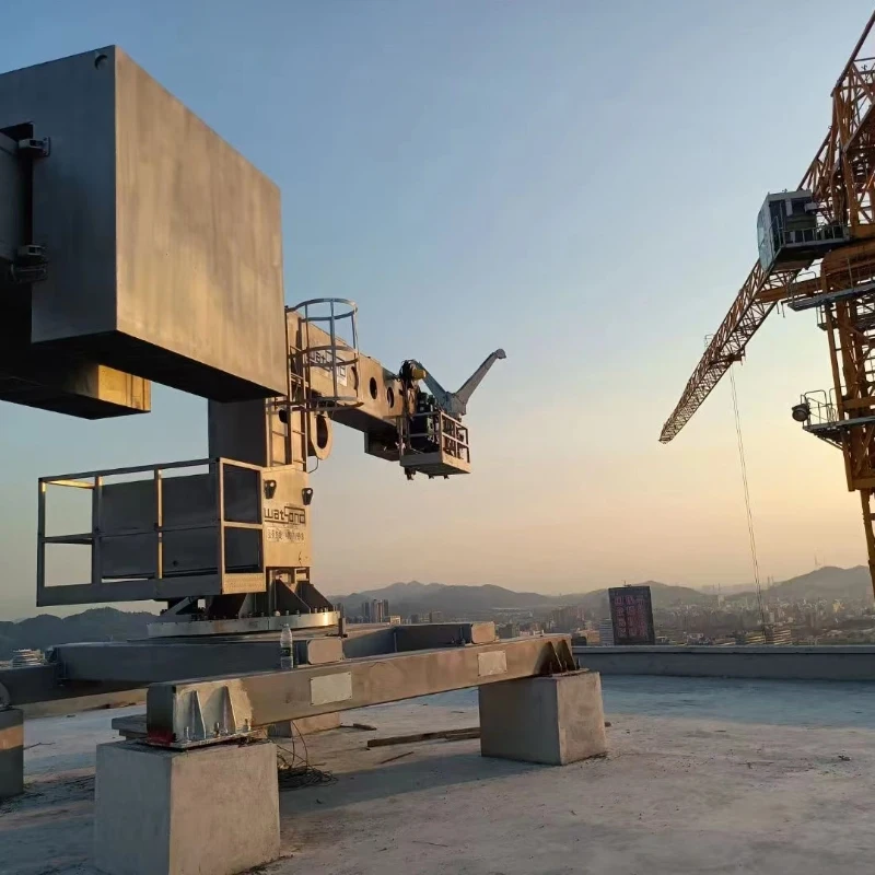 Facade access Glass Cleaning Building Maintenance Unit System/Telescopic boom type BMU