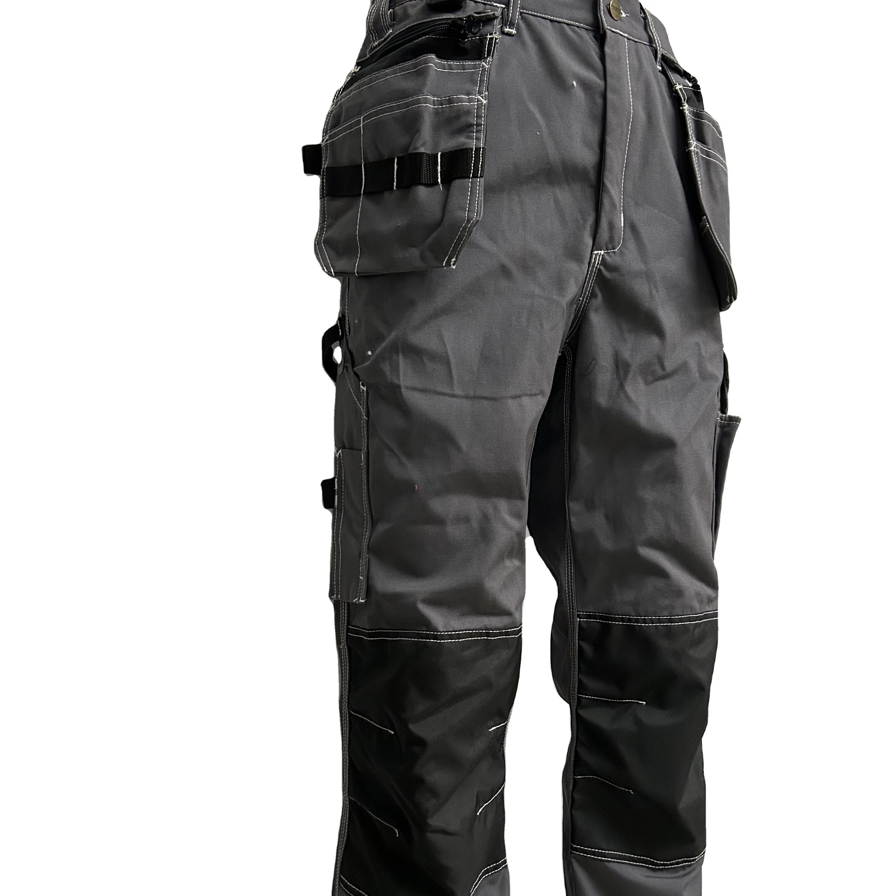 Heavy Duty Durable Workshop Uniform Utility Pants 65/35 Poly/Cotton Multi Pockets Work Trousers Customized Cargo Pants For Men