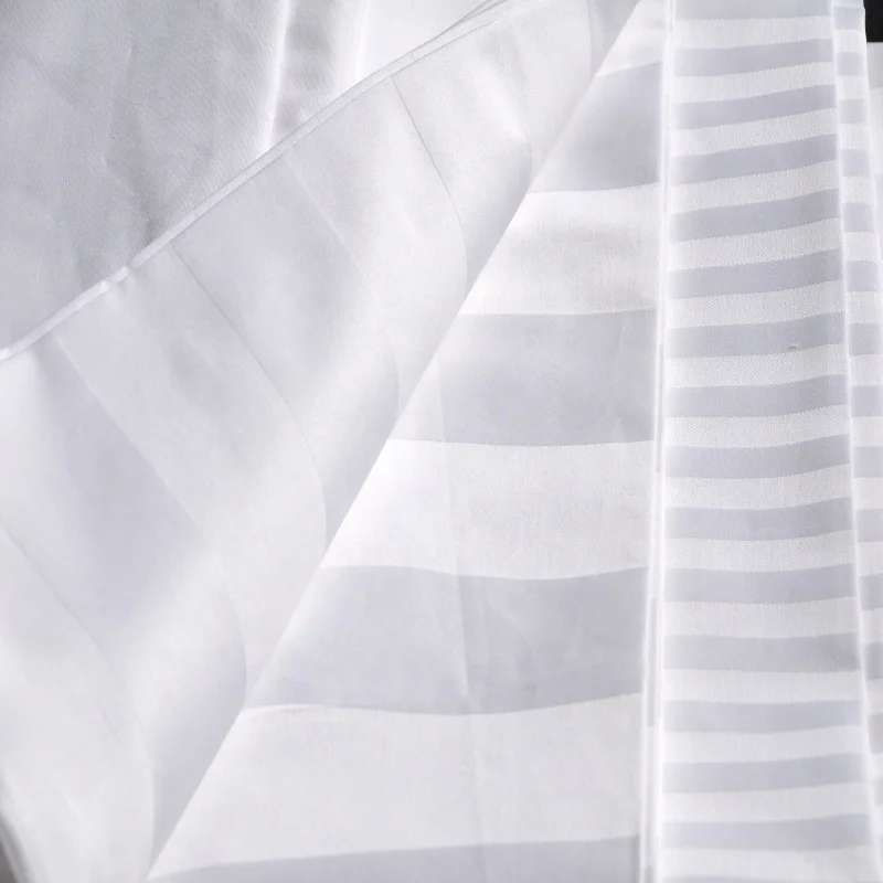 Wholesale bed linen manufacturer T200 T250 white hotel bed sheets