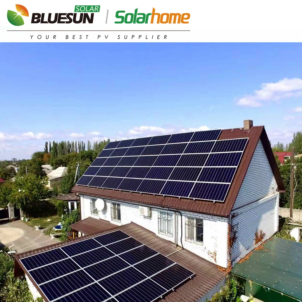 Bluesun HJT Shingled Solar Panel 700w  Mono Solar Panel 700w Pv Module