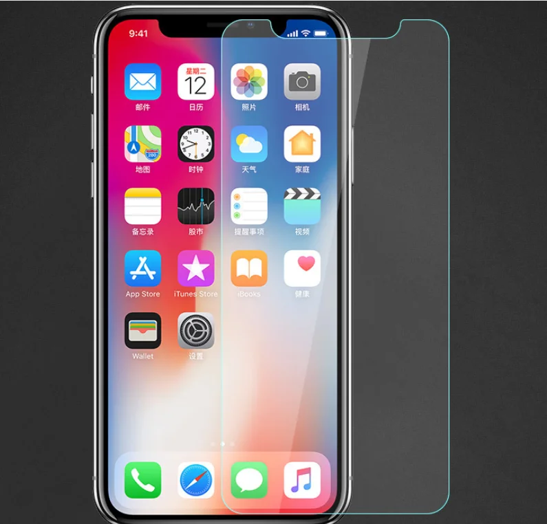 High Clear Tempered Glass for iPhone for Samsung with box packaging waterproof screen protector