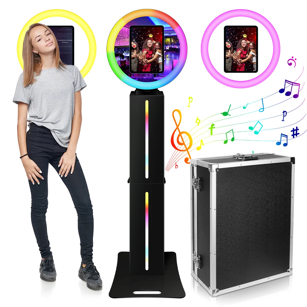 2024 Wholesale Mirror Photo Booth Machine Mini Selfie Touch Screen Magic Portable Photo Booth