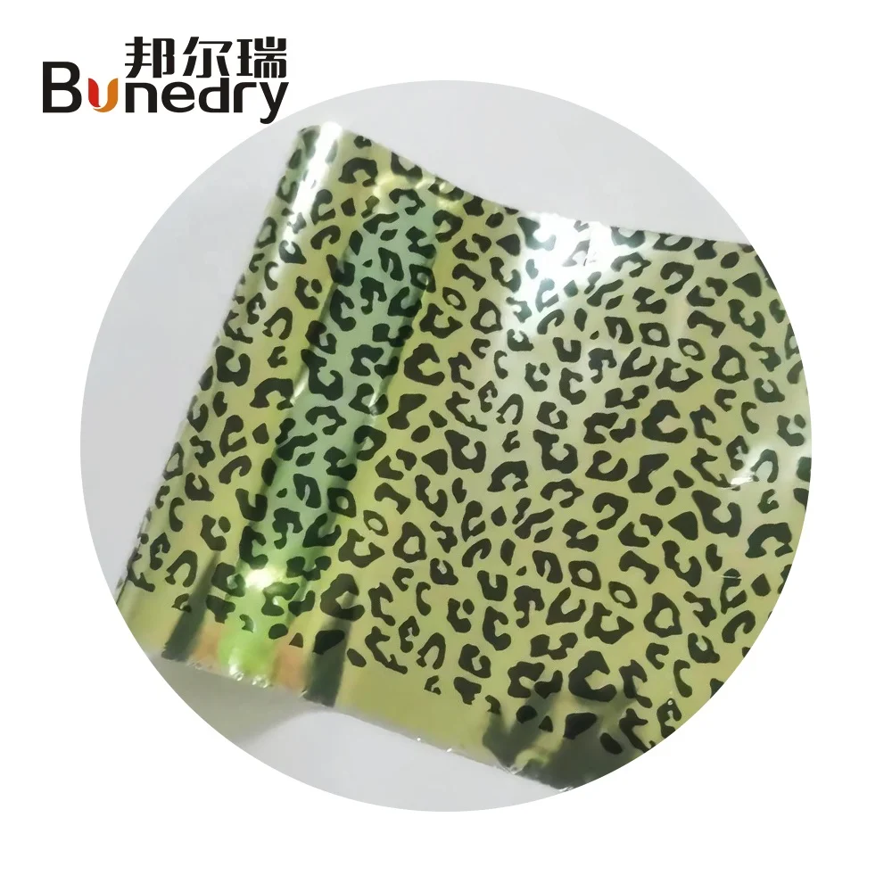 Bonedry Фольга для горячего тиснения 8 см * 120 м DIY Леопардовый принт штамповочная бумага 64