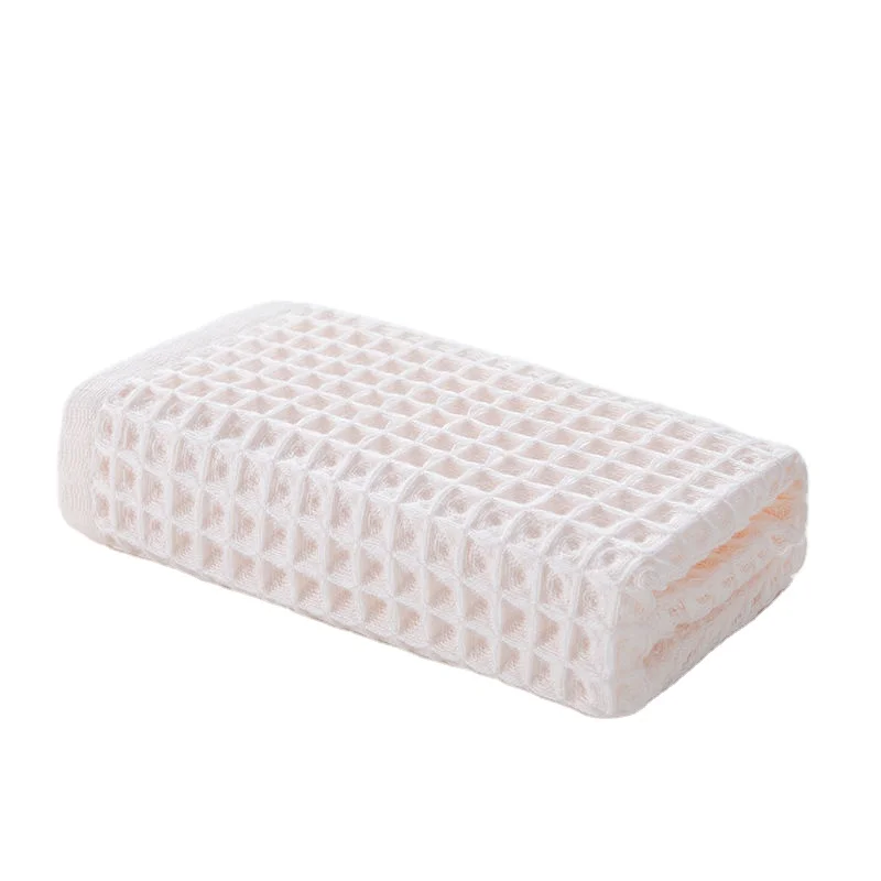 Вафельное качественное впитывающее полотенце из коралловой шерсти